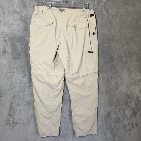 Columbia Pants 38x32 Inseam 31 Omnishield Zip Off Shorts Hiking Convertible READ - Picture 2 of 13